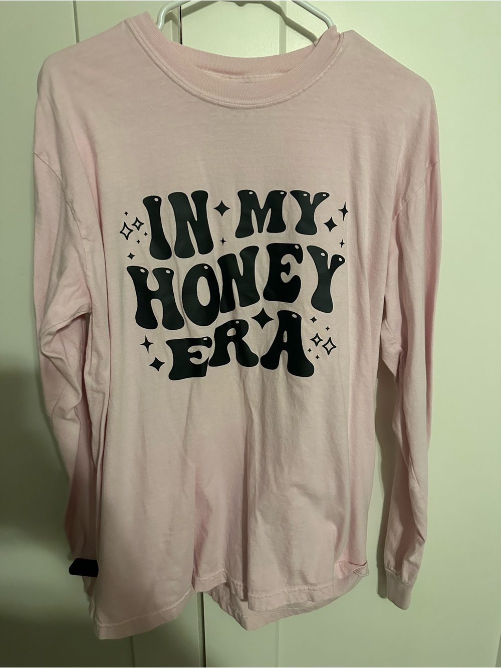 Comfort Colors Pink "In My Honey Era" Graphic Long-Sleeve Tee